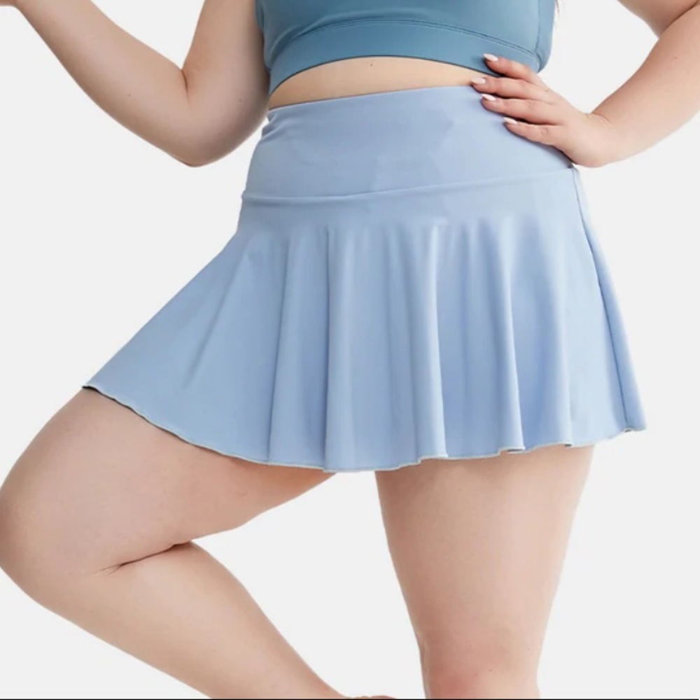 NWT Halara Tennis Skirt/Skort in Sky Blue 2X